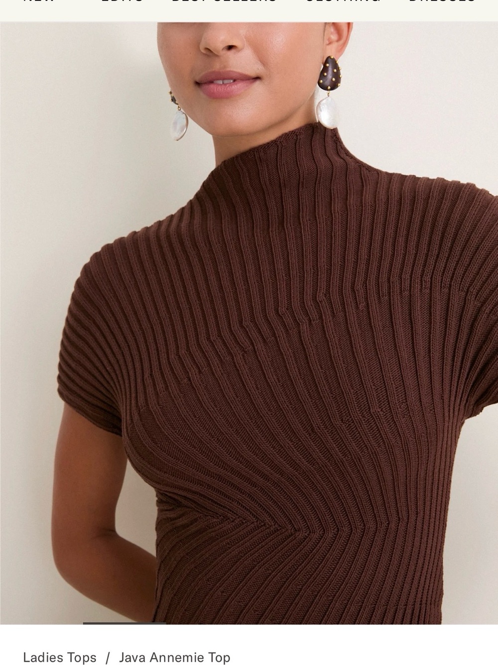 CULT GAIA JAVA Ribbed Knit Women's Sweater - Picture 2 of 6